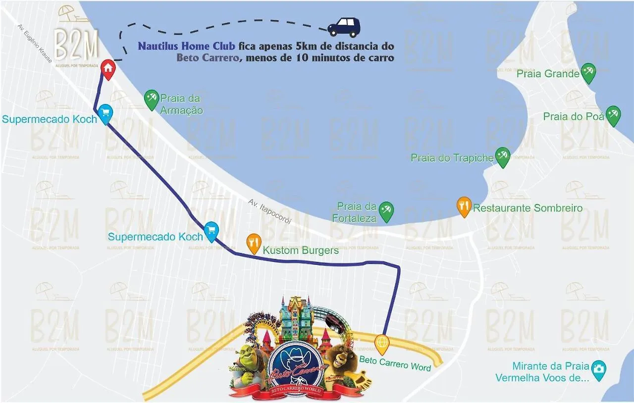 Beto Carrero, Penha, Nautilus, Praia, Piscina! Διαμέρισμα Penha (Santa Catarina)